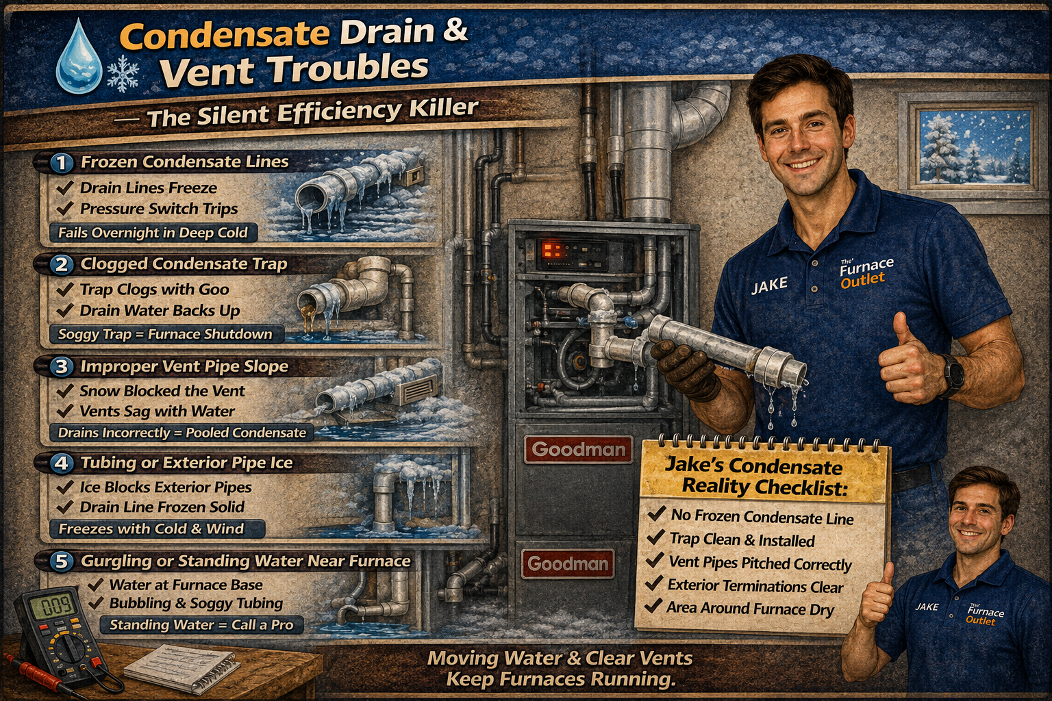 Condensate Drain & Vent Troubles: The Silent Efficiency Killer