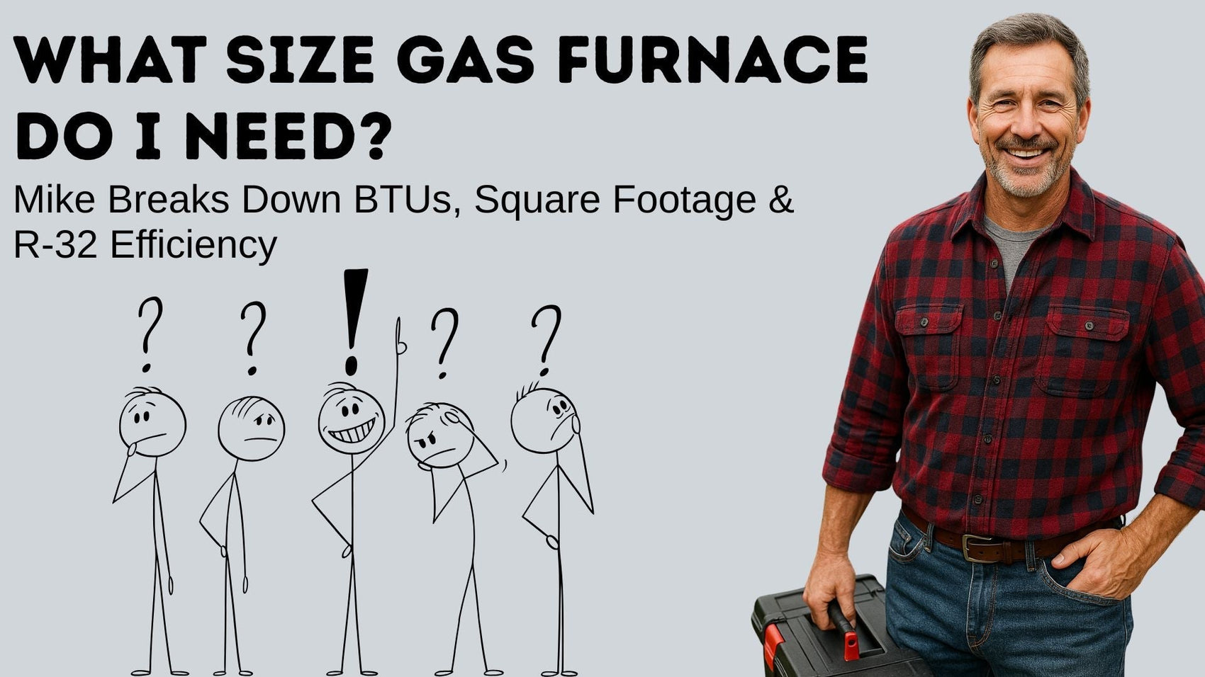 What Size Gas Furnace Do I Need? Mike Breaks Down BTUs, Square Footage & R-32 Efficiency