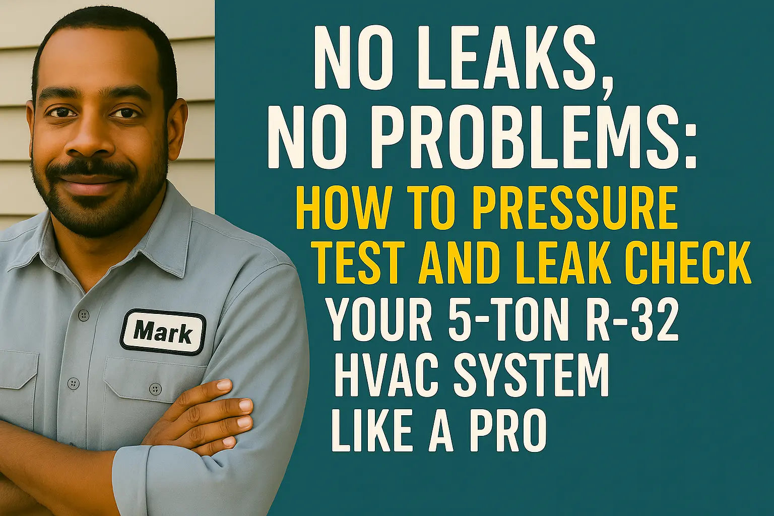 No Leaks, No Problems: How to Pressure Test and Leak Check Your 5-Ton R-32 HVAC System Like a Pro