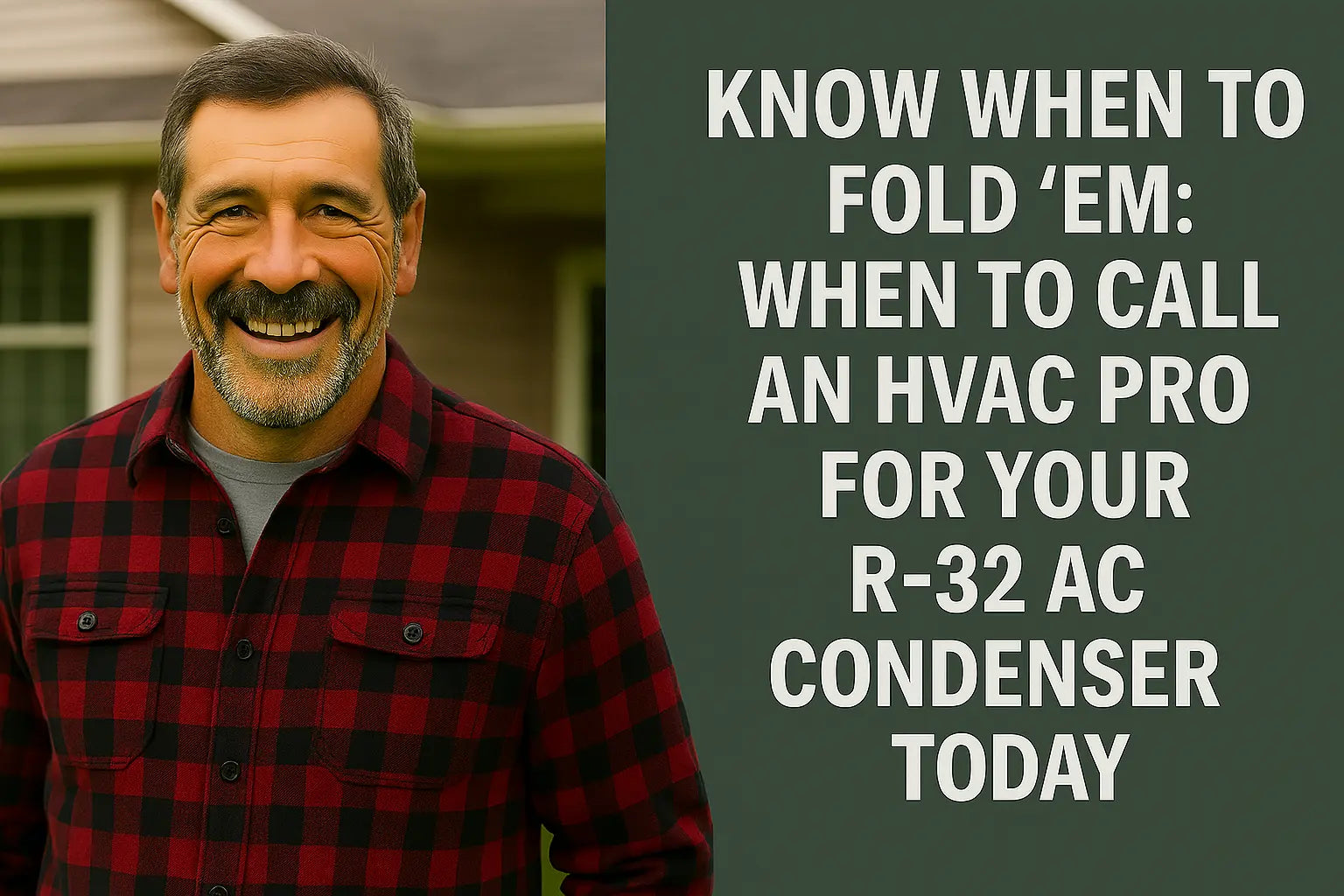 Know When to Fold ’Em: When to Call an HVAC Pro for Your R-32 AC Condenser