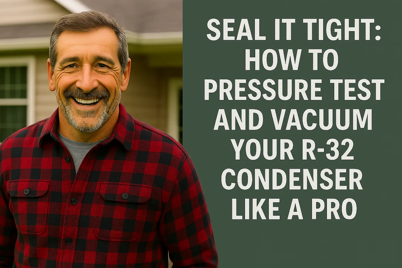 Seal It Tight: How to Pressure Test and Vacuum Your R-32 Condenser Like a Pro