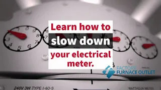 How can I make my electric meter run slower?