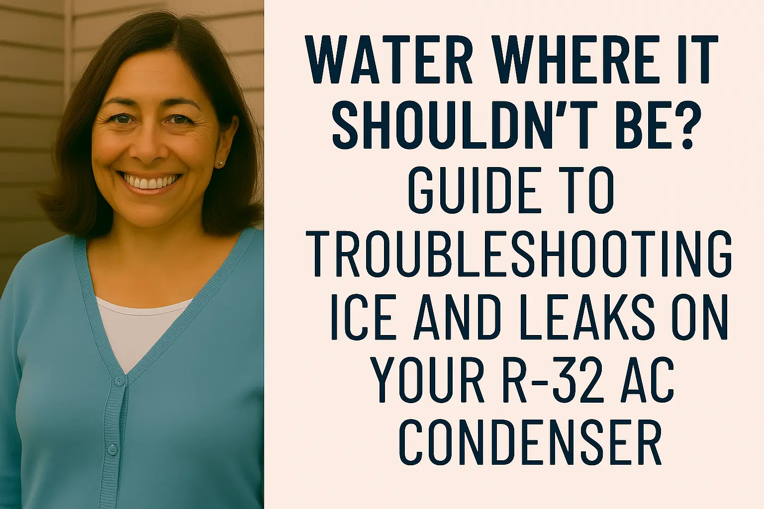 Water Where It Shouldn’t Be? Guide to Troubleshooting Ice and Leaks on Your R-32 AC Condenser