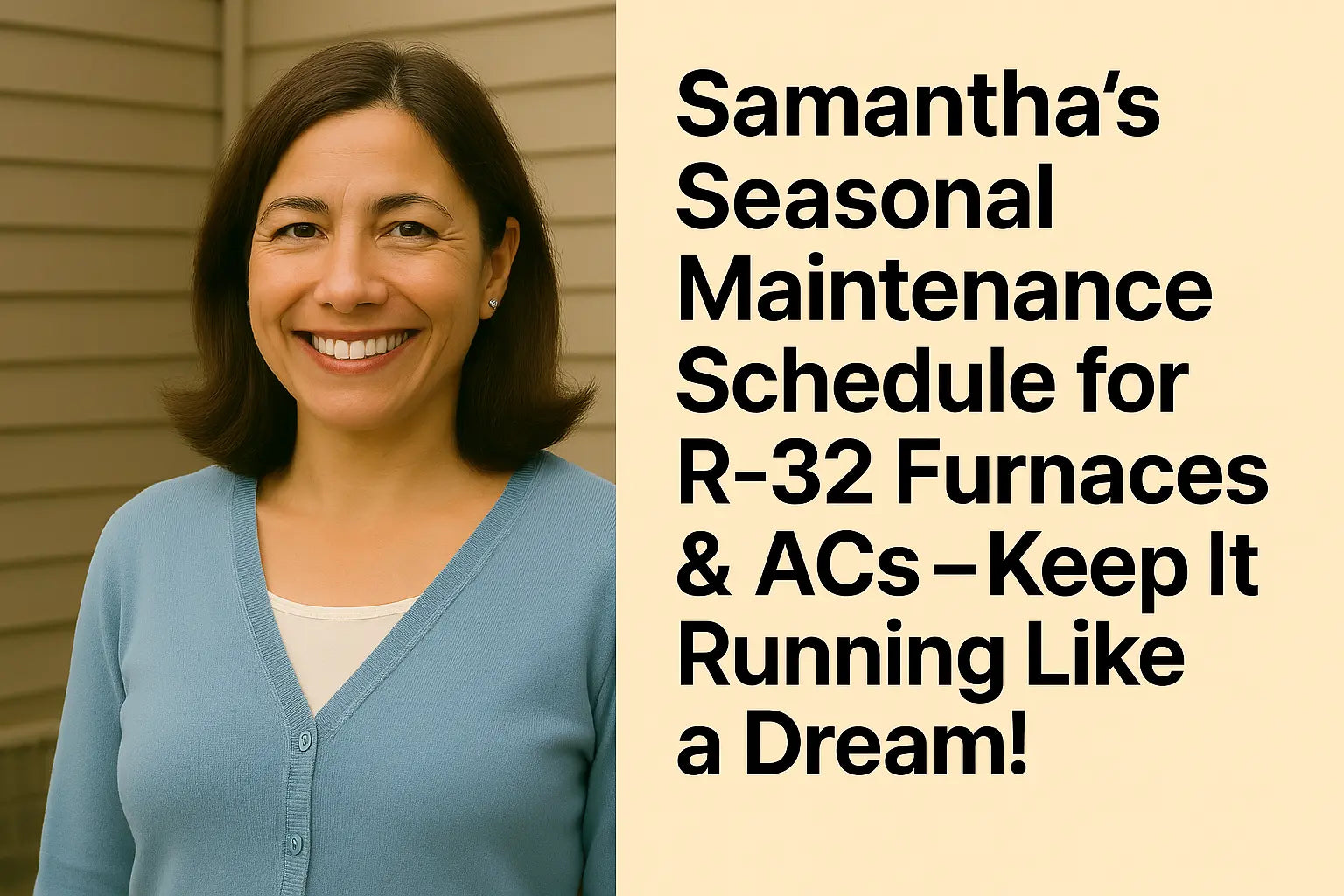 Samantha’s Seasonal Maintenance Schedule for R-32 Furnaces & ACs — Keep It Running Like a Dream!