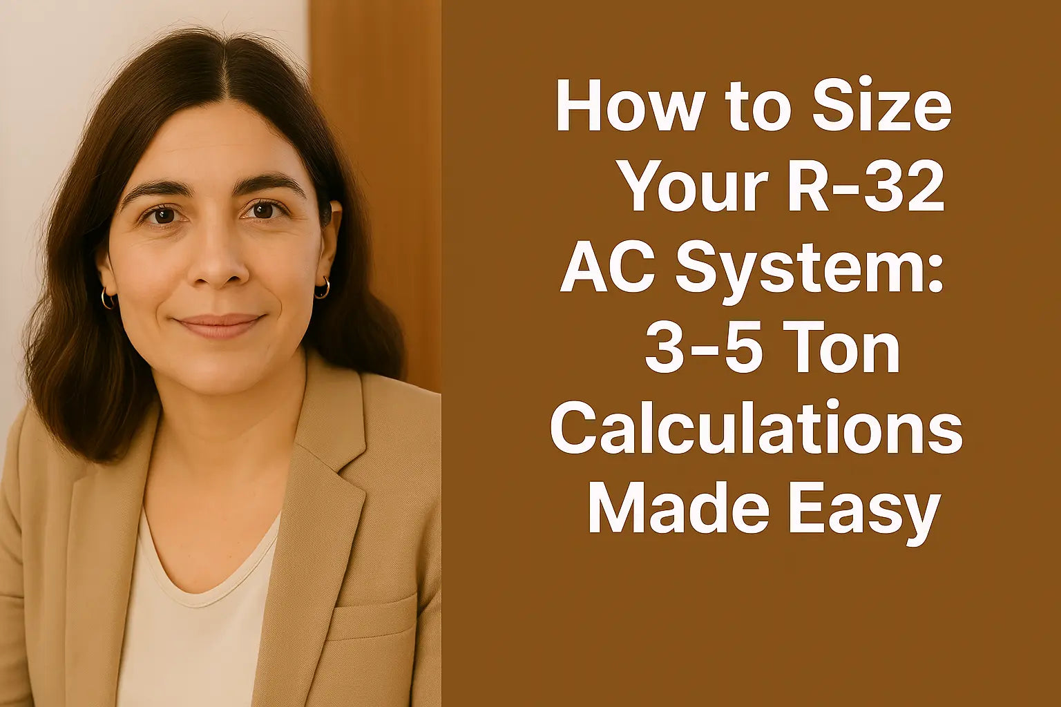 How to Size Your R-32 AC System: 3–5 Ton Calculations Made Easy