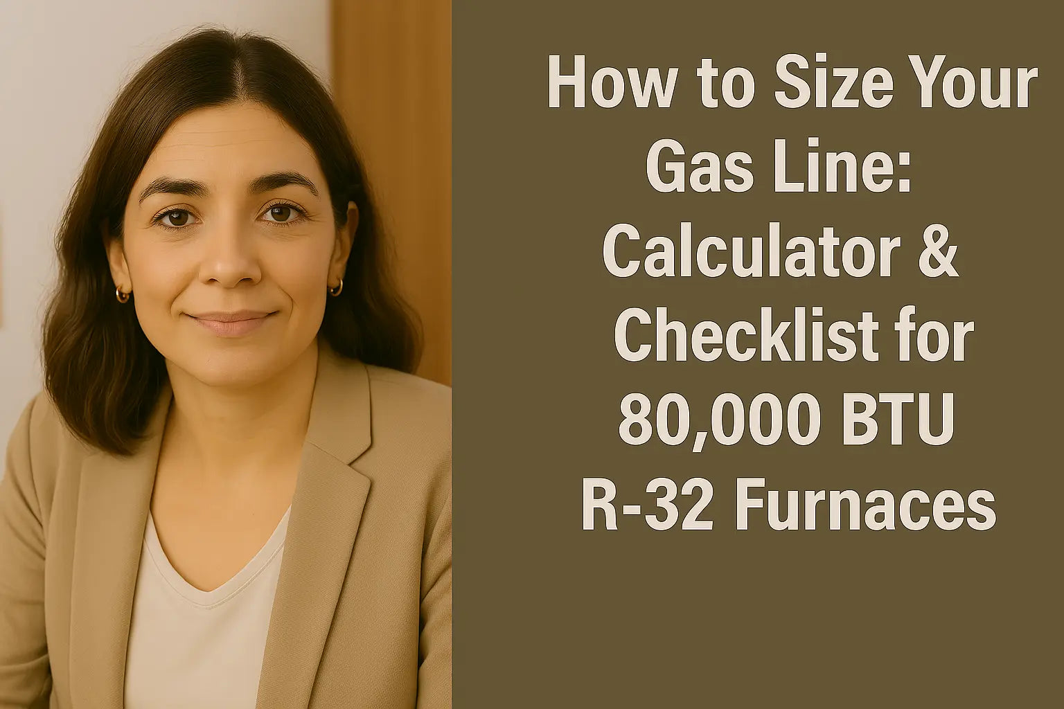 How to Size Your Gas Line: Calculator & Checklist for 80,000 BTU R‑32 Furnaces