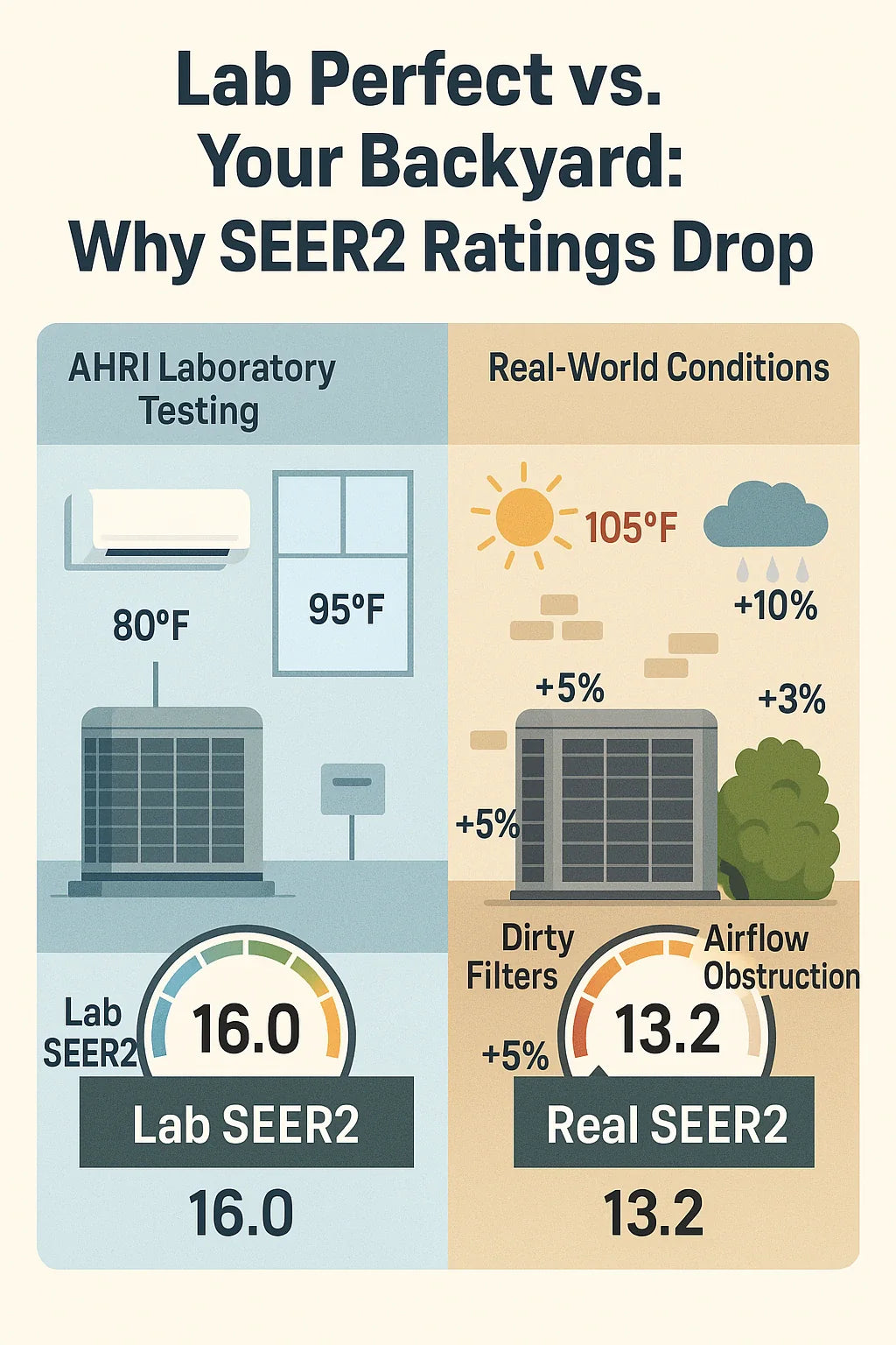 Are SEER2 Ratings Inflated by Ideal Lab Conditions? What to Watch For