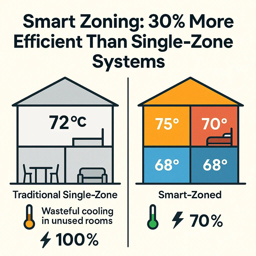 SEER2 Ratings and Smart Zoning Systems: How Efficiency Scales with Control
