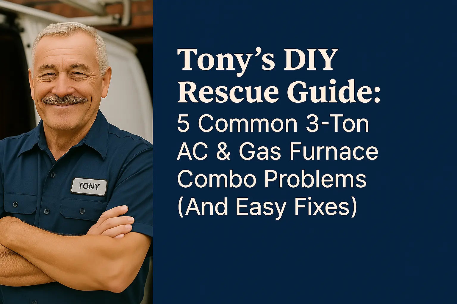 Tony’s DIY Rescue Guide: 5 Common 3-Ton AC & Gas Furnace Combo Problems (And Easy Fixes)