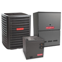 Goodman 3 Ton 14.5 SEER2 System: Condenser GLXS4MA3610, Vertical Cased Coil CAPTA3626B3, 80% AFUE 60,000 BTU Gas Furnace GD9S800804BN