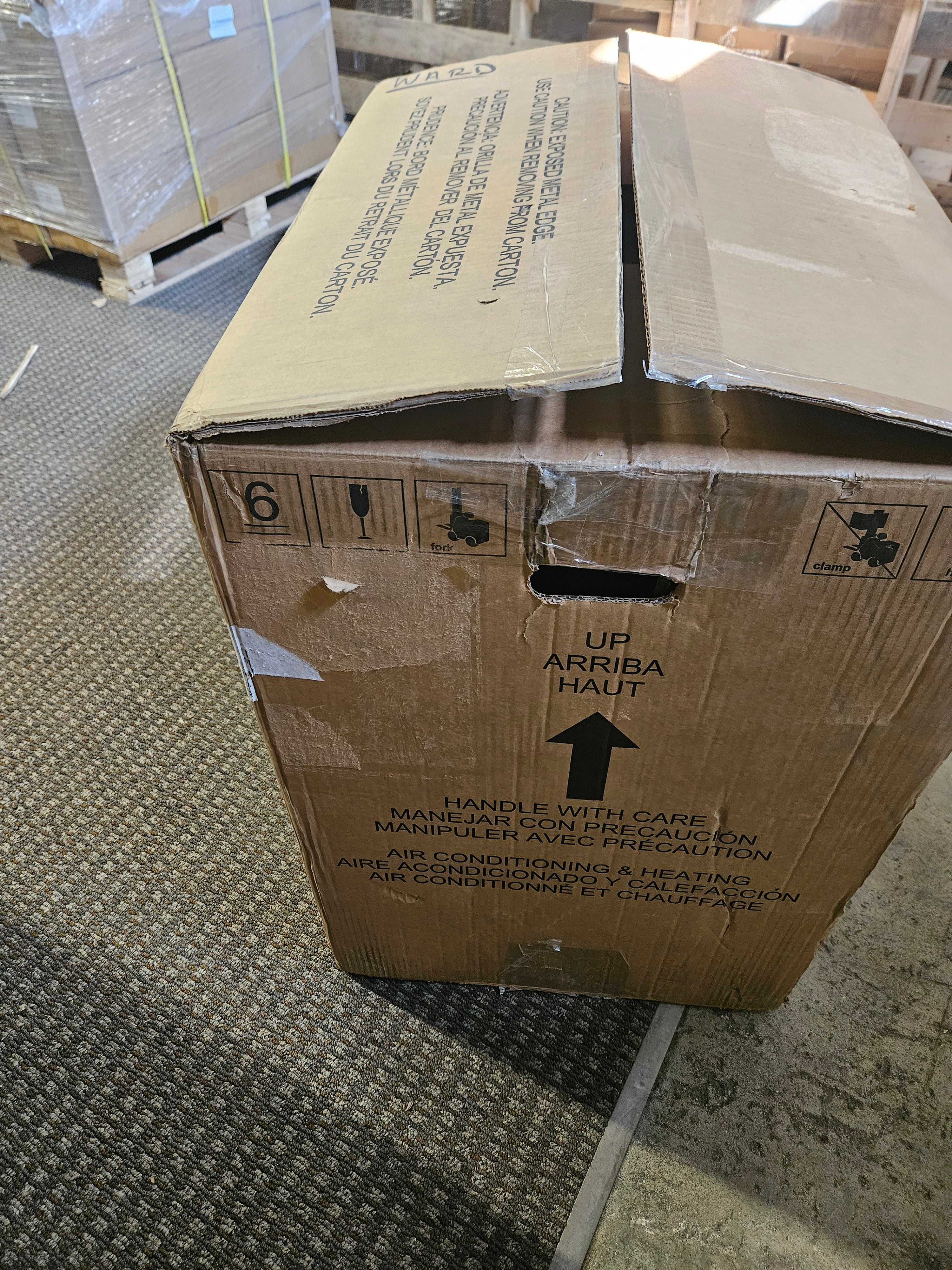 Scratch and Dent Goodman 51,180 BTU 15 kW Electric Furnace with 1,200 CFM Airflow Model MBVK12BP1X00-2410725075 with HKTAD151