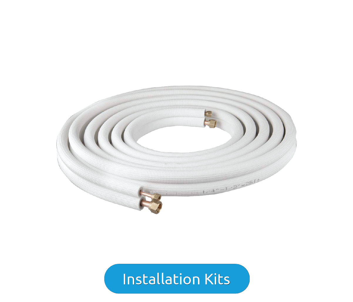 Air-Con 50 Foot Line Set with 3/8" Insulation - OT-1309-INSKIT50