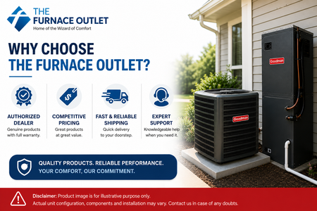 Goodman GLXS4BA3610 3 Ton 14.5 SEER2 R-32 Air Conditioner System Bundle with AMST36CU1300 Air Handler