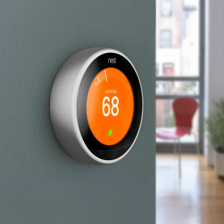 Image of a Google Nest thermostat