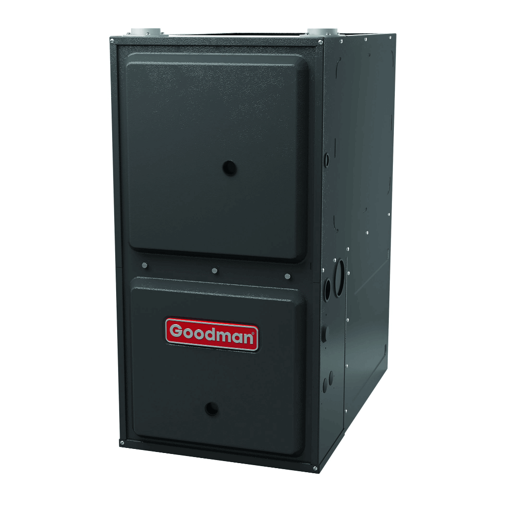 Goodman 2.5 Ton 14.5 SEER2 System: R32 Air Conditioner Condenser model GLXS4BA3010, Horizontal coil CHPTA3630B3, 96% AFUE 60,000 BTU Natural Gas Furnace model GD9T960603BN