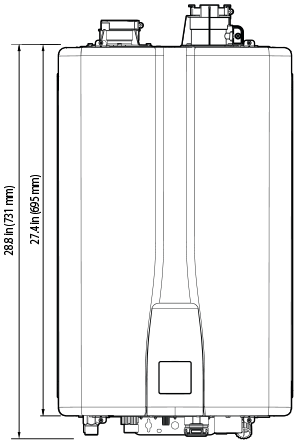 Navien™ NPE-180A2 150,000 BTU Condensing High-Efficiency Tankless Water Heater