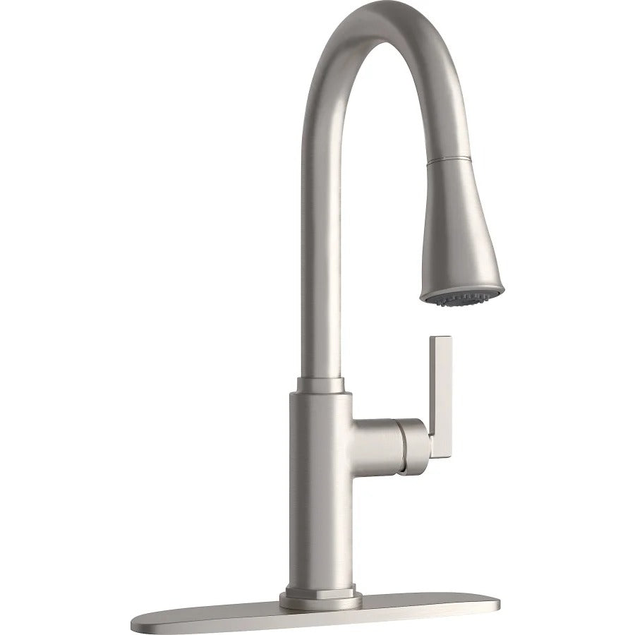 PROFLO Pixley Series Pull Down Brushed Nickel Kitchen Faucet - Main View