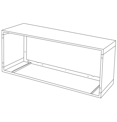 GE Zoneline 18" Extended Depth Quick Snap Wall Sleeve RAB8118B