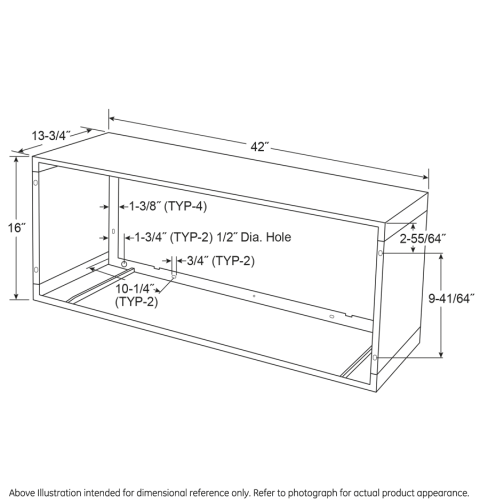 GE Zoneline 13-3/4" Standard Depth Quick Snap Wall Sleeve RAB81