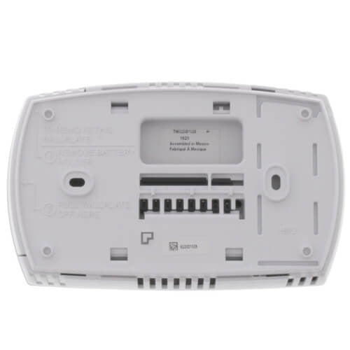 Honeywell FocusPRO 6000 Two-Stage Heating/Cooling Programmable Digital Thermostat TH6220D1028 - Rear View