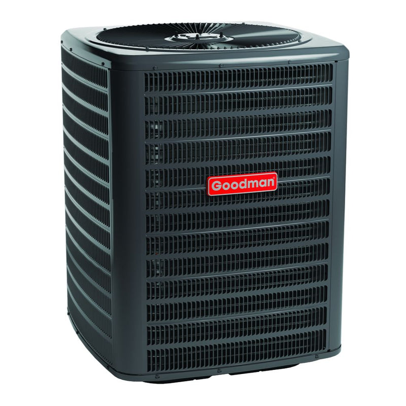 1.5 Ton 14.3 SEER2 Goodman AC GSXH501810 and Vertical Coil CAPTA1818B4 - Condenser Front View