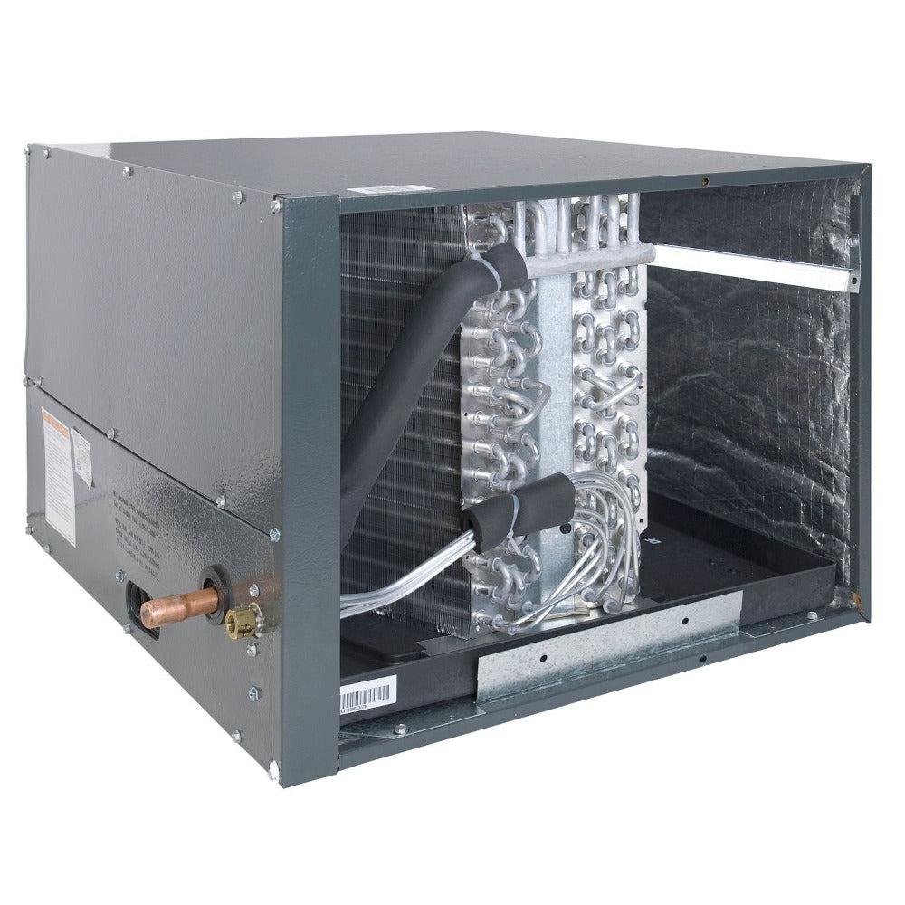 2 Ton 14.3 SEER2 Goodman AC GSXN402410 and 80% AFUE 40,000 BTU Gas Furnace GM9C800403AN Horizontal System with Coil CHPTA2426B4 - Coil Inside View