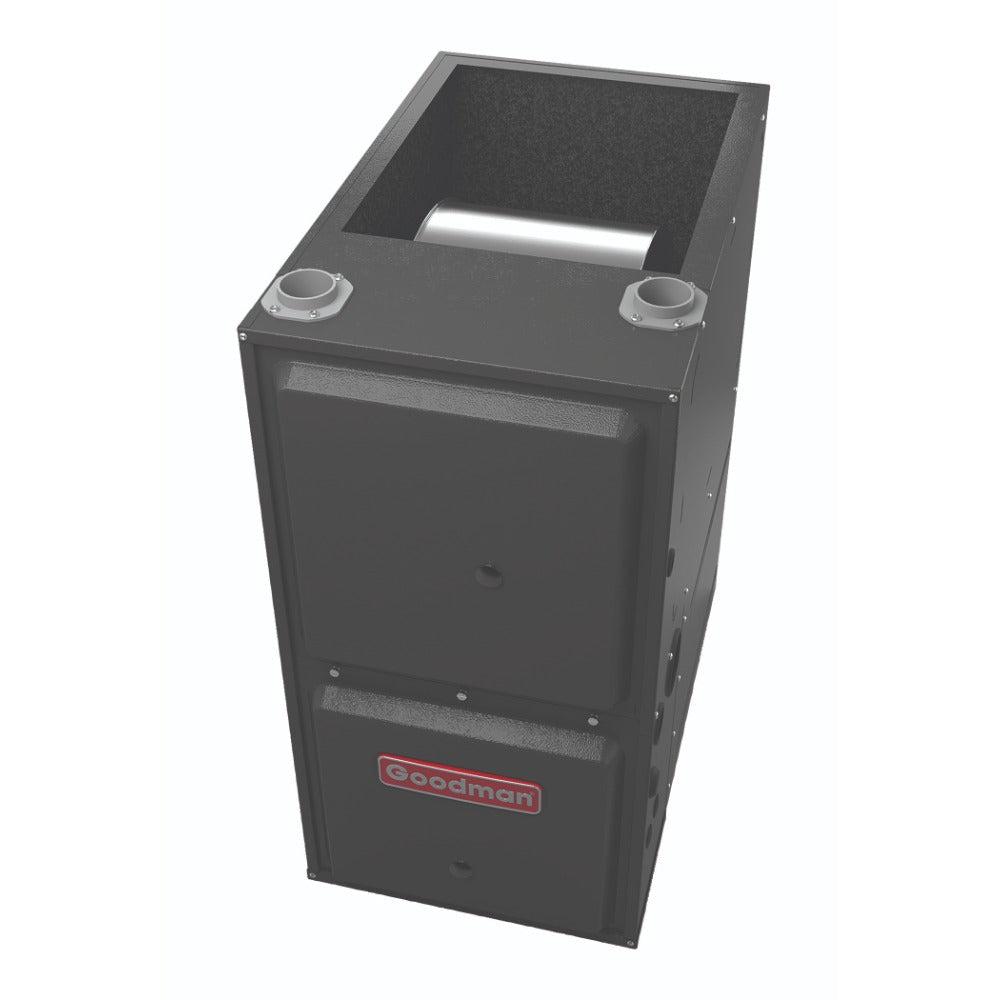 2 Ton 15.2 SEER2 Goodman Heat Pump GSZH502410 and 96% AFUE 80,000 BTU Gas Furnace GCVC960804CN Downflow System with Coil CAPTA3026C4