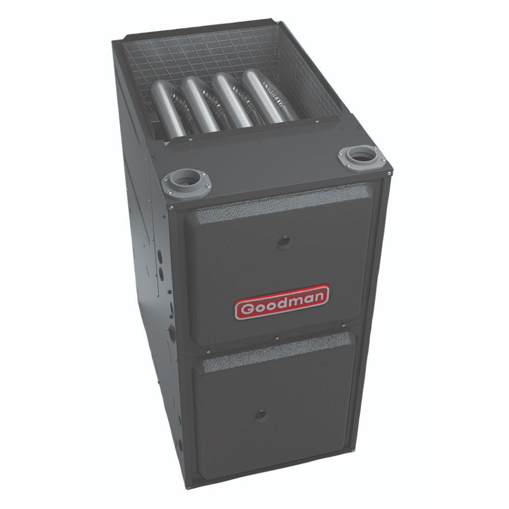 2 Ton 17.2 SEER2 Goodman Air Conditioner GSXC702410 and 96% AFUE 80,000 BTU Gas Furnace GMVC960804CN Horizontal System with Coil CHPTA2426C4