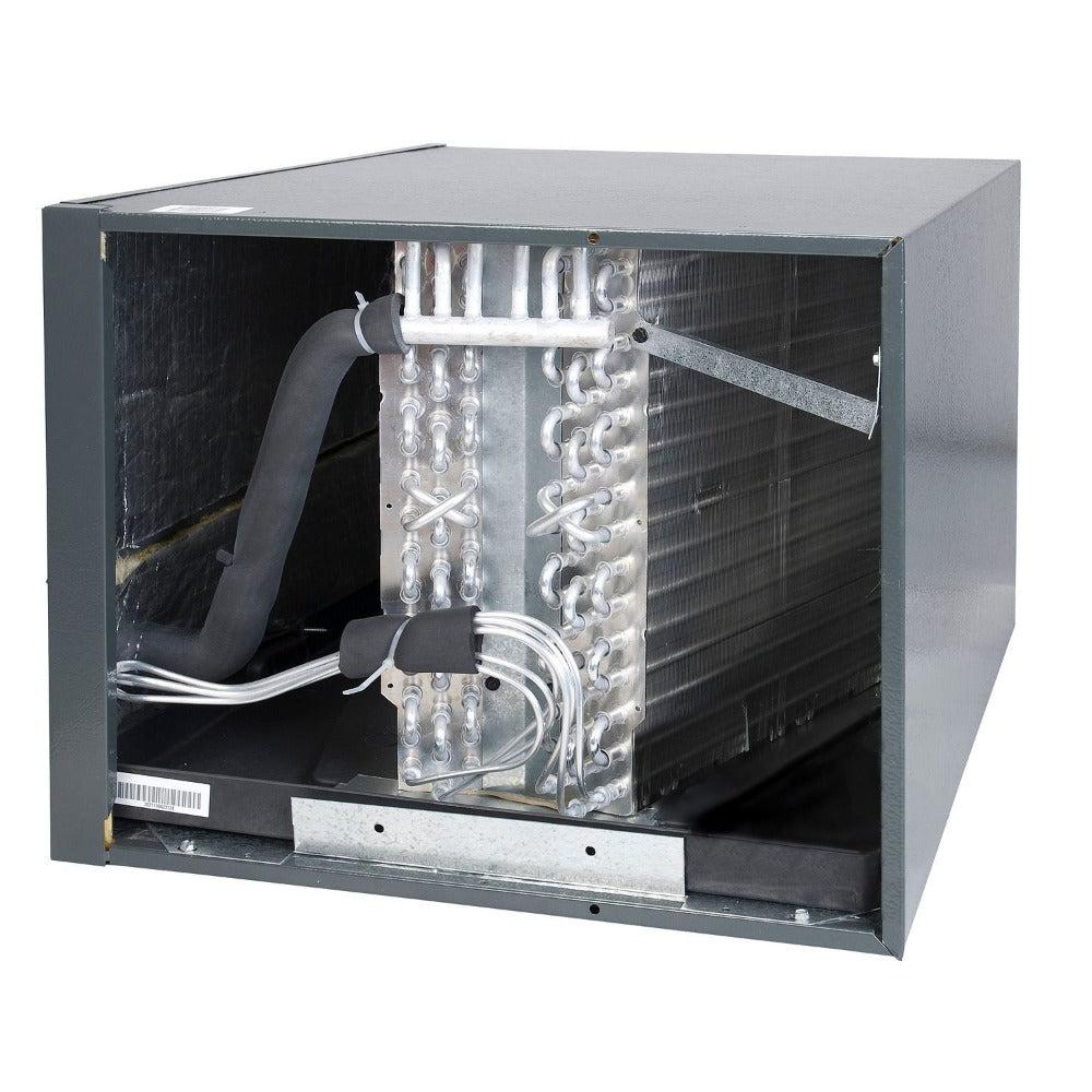 2.5 Ton 14.5 SEER2 Goodman Heat Pump GSZH503010 and 96% AFUE 80,000 BTU Gas Furnace GCVC960804CN Horizontal System with Coil CHPTA3026C4 - Coil Inside View
