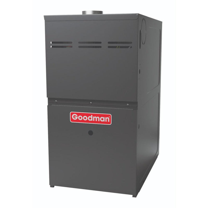 4 Ton 14 SEER2 Goodman AC GSXN404810 and 80% AFUE 100,000 BTU Gas Furnace GM9C801005CX Horizontal System with Coil CHPT4860D4 - Furnace Front View