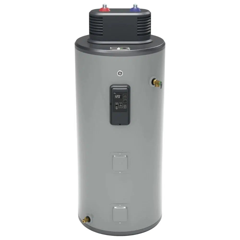 GE 50 Gallon Flexible-Capacity 240V Smart Electric Water Heater - Front View