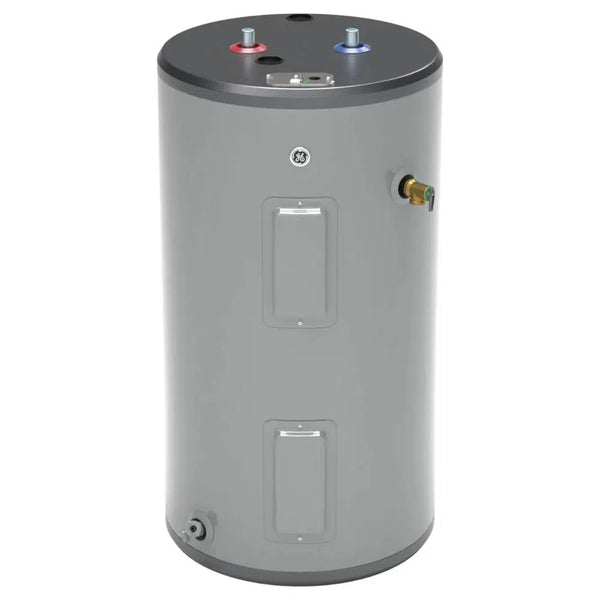 GE RealMAX Choice Model 30 Gallon Capacity Short Electric Water Heater - Front View