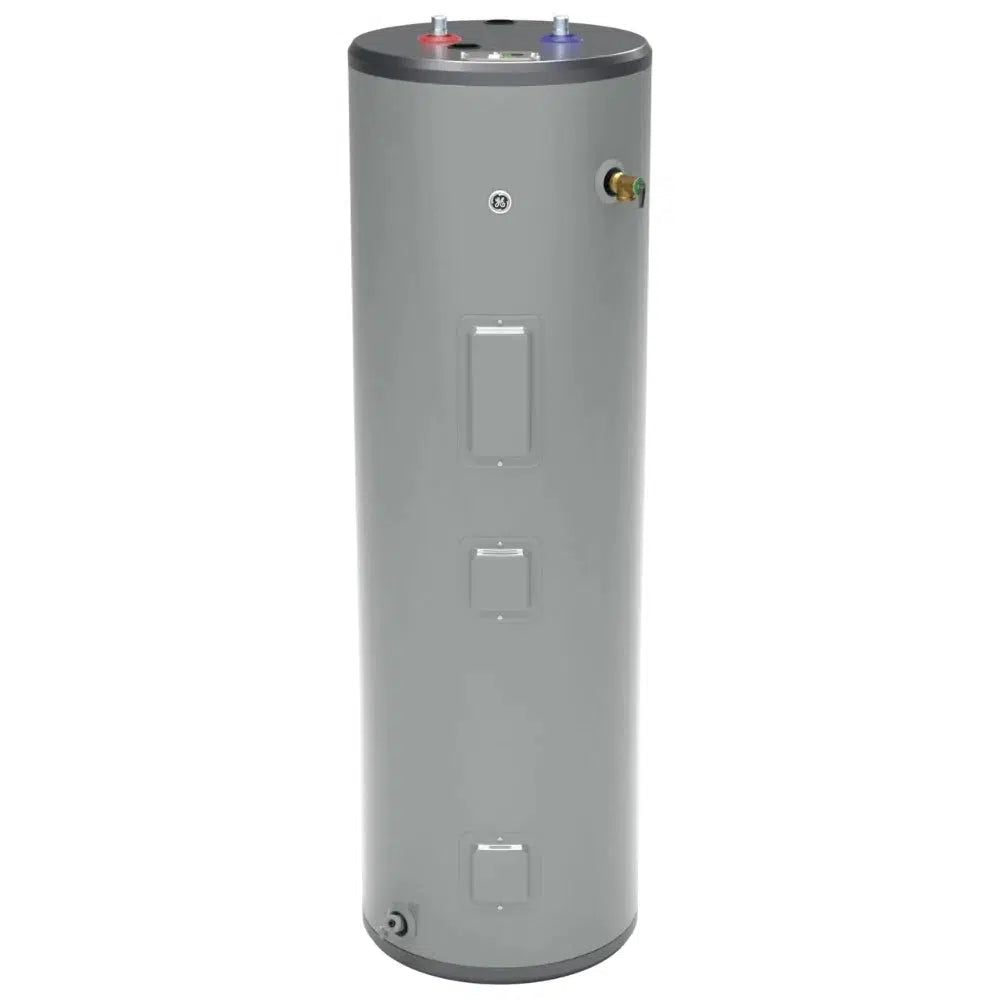 GE RealMAX Choice Model 40 Gallon Capacity Tall Electric Water Heater - Front View