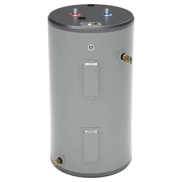 GE RealMAX Premium Model 30 Gallon Capacity Short Electric Water Heater - Front View