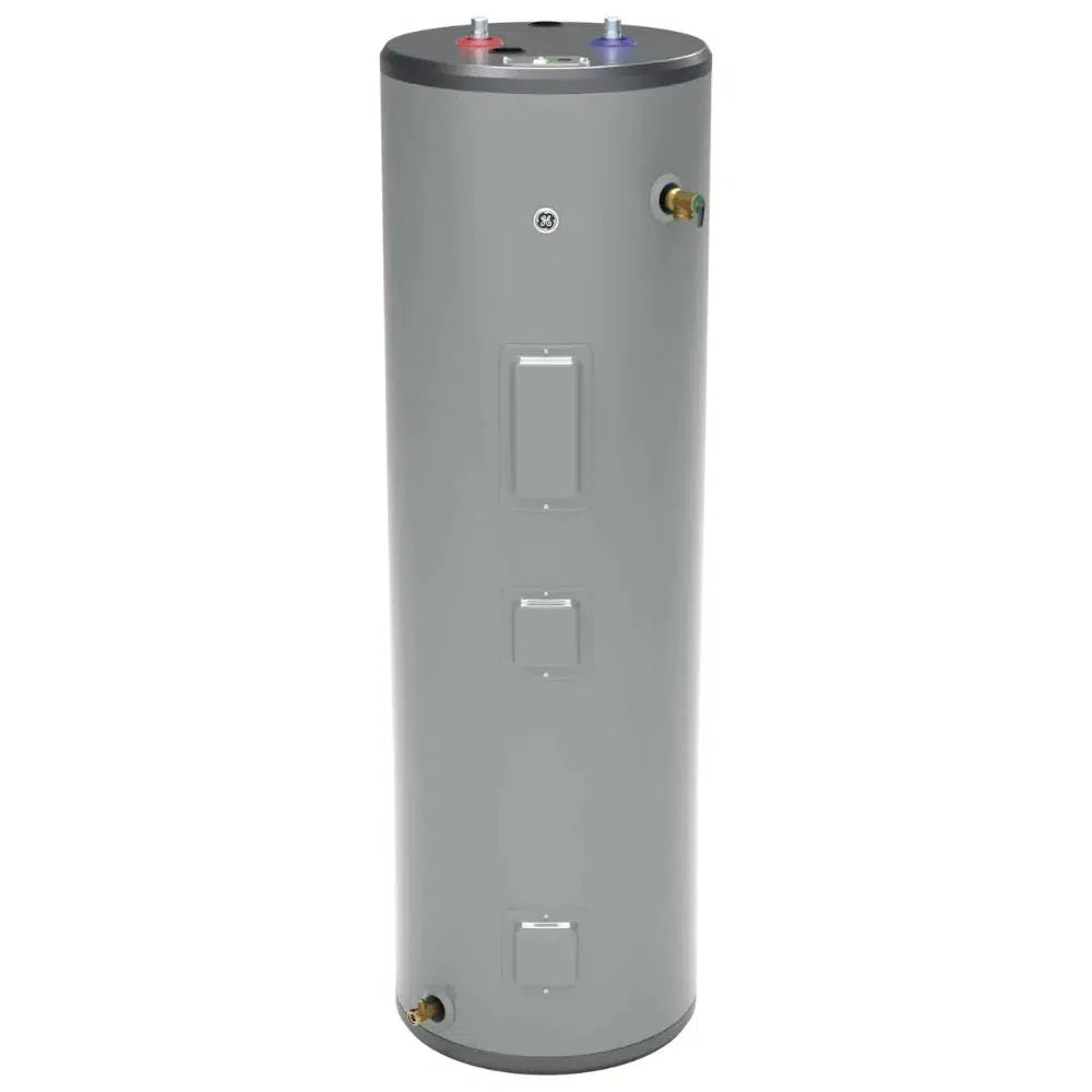 GE RealMAX Premium Model 40 Gallon Capacity Tall Electric Water Heater - Front View