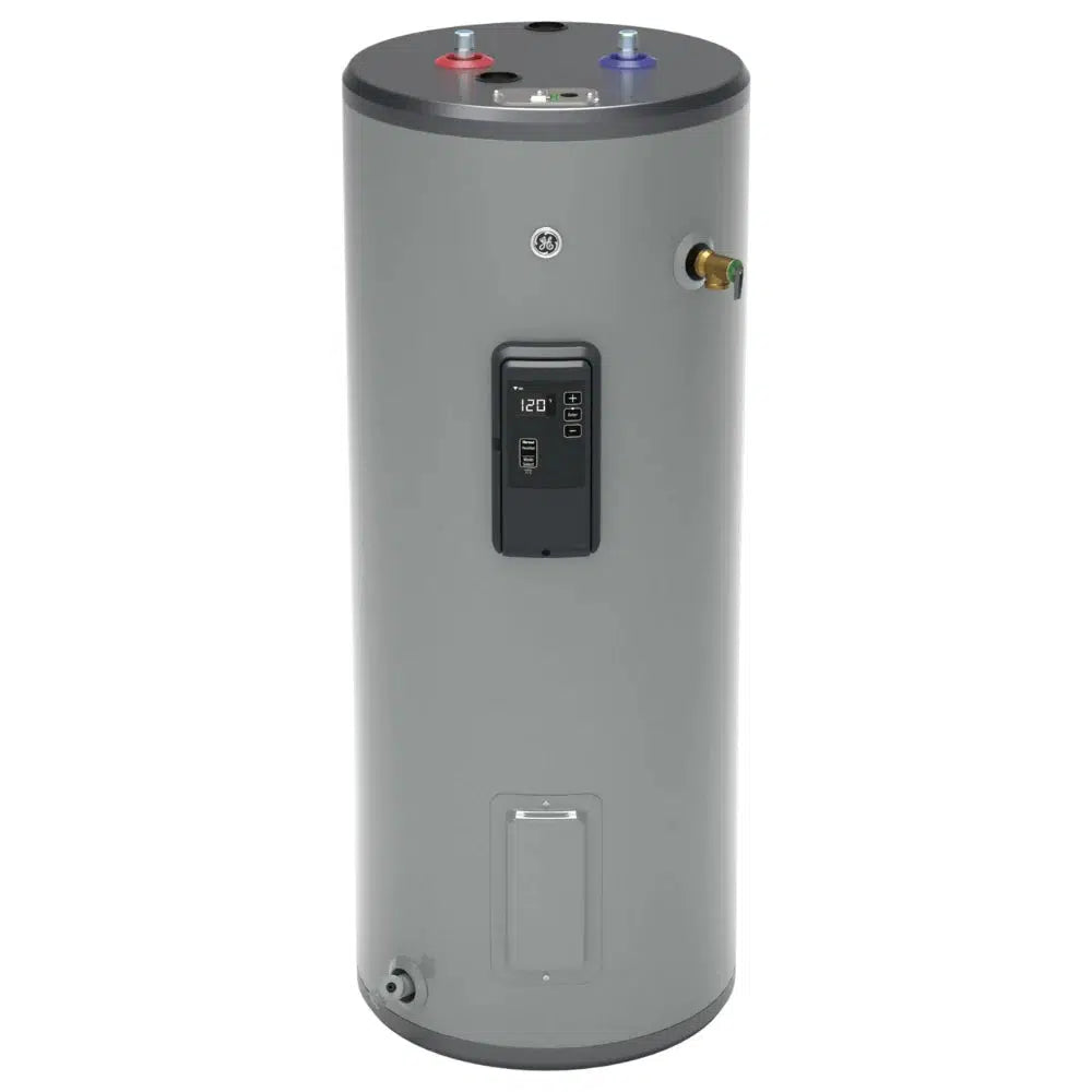 GE Smart Choice Model 30 Gallon Capacity Tall Electric Water Heater - Front View