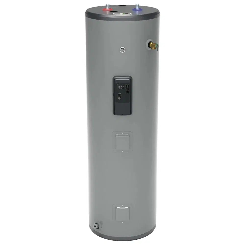 GE Smart Choice Model 40 Gallon Capacity Tall Electric Water Heater - Front View