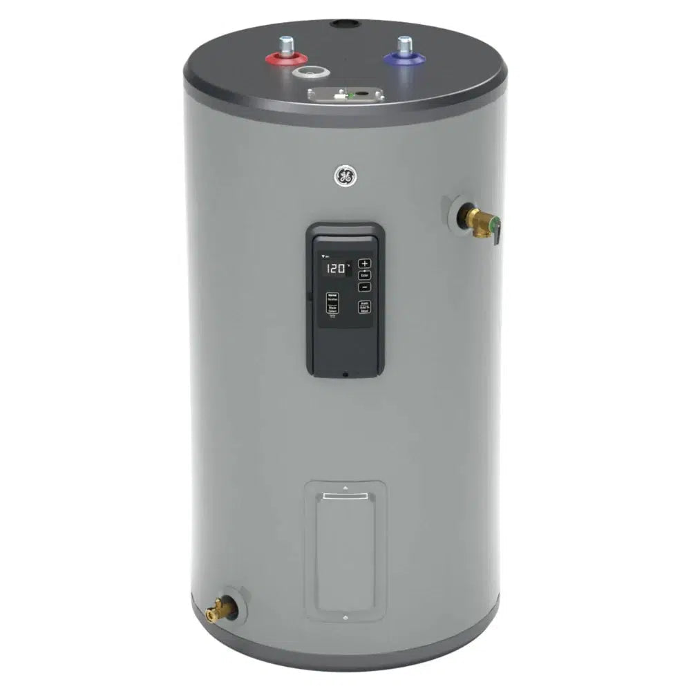 GE Smart Premium Model 30 Gallon Capacity Short Electric Water Heater - Front View