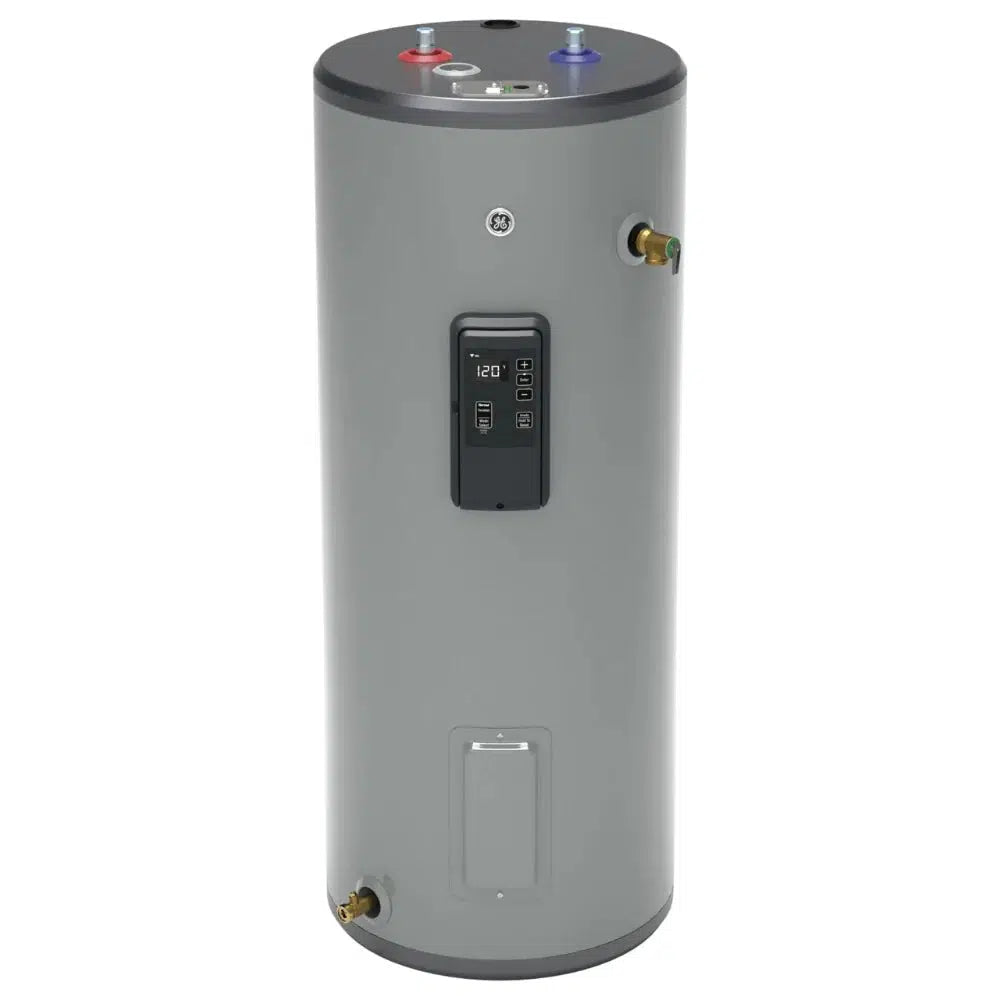 GE Smart Premium Model 30 Gallon Capacity Tall Electric Water Heater - Front View