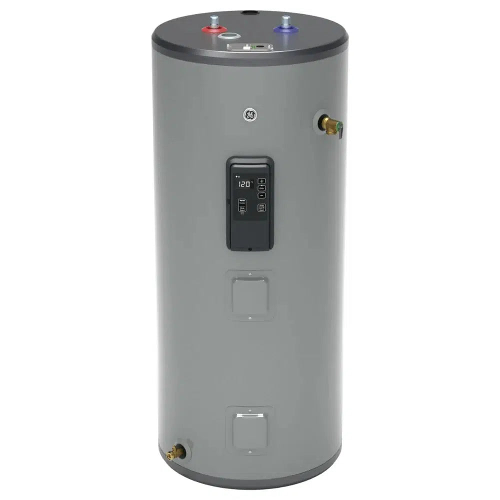 GE Smart Premium Model 40 Gallon Capacity Short Electric Water Heater - Front View