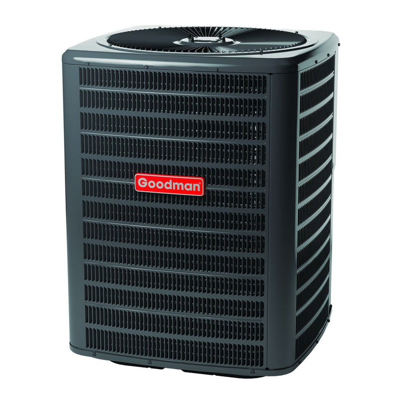 Goodman 1.5 Ton 15.2 SEER2 Single-Stage Air Conditioner Condenser GSXH501810 Front View