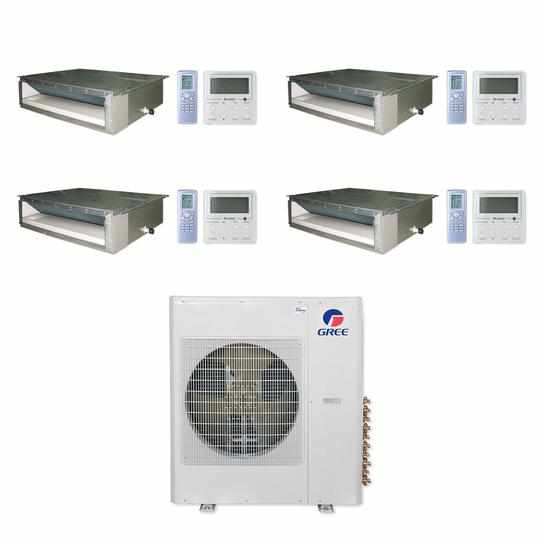 Mini Split Air Conditioner GREE Multi21+ 30000 BTU Slim Duct 9K+9K+12K+12K