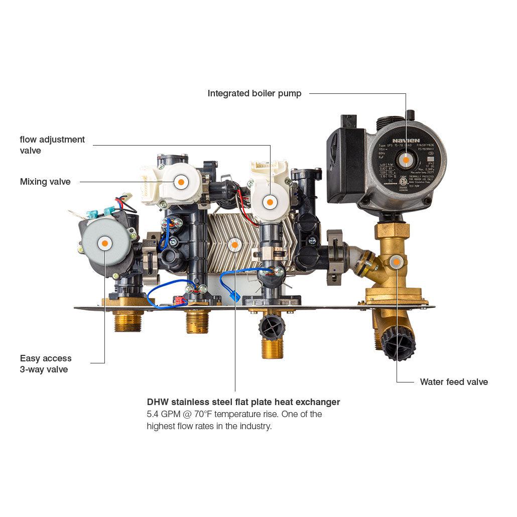 Navien NCB-190/060H 160,000 BTU DHW 60,000 BTU HTG Condensing Combi-Boiler