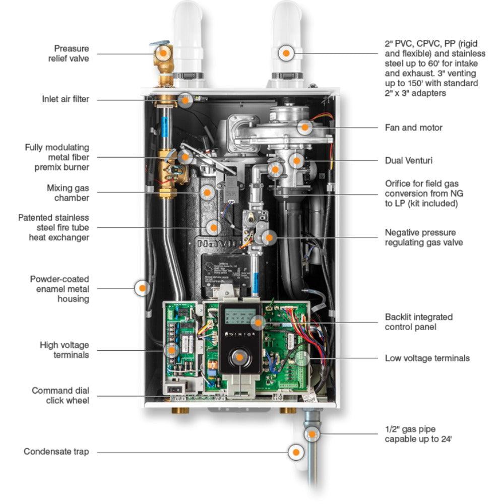 Navien NFB-175H 175,000 BTU Condensing Fire Tube Boiler