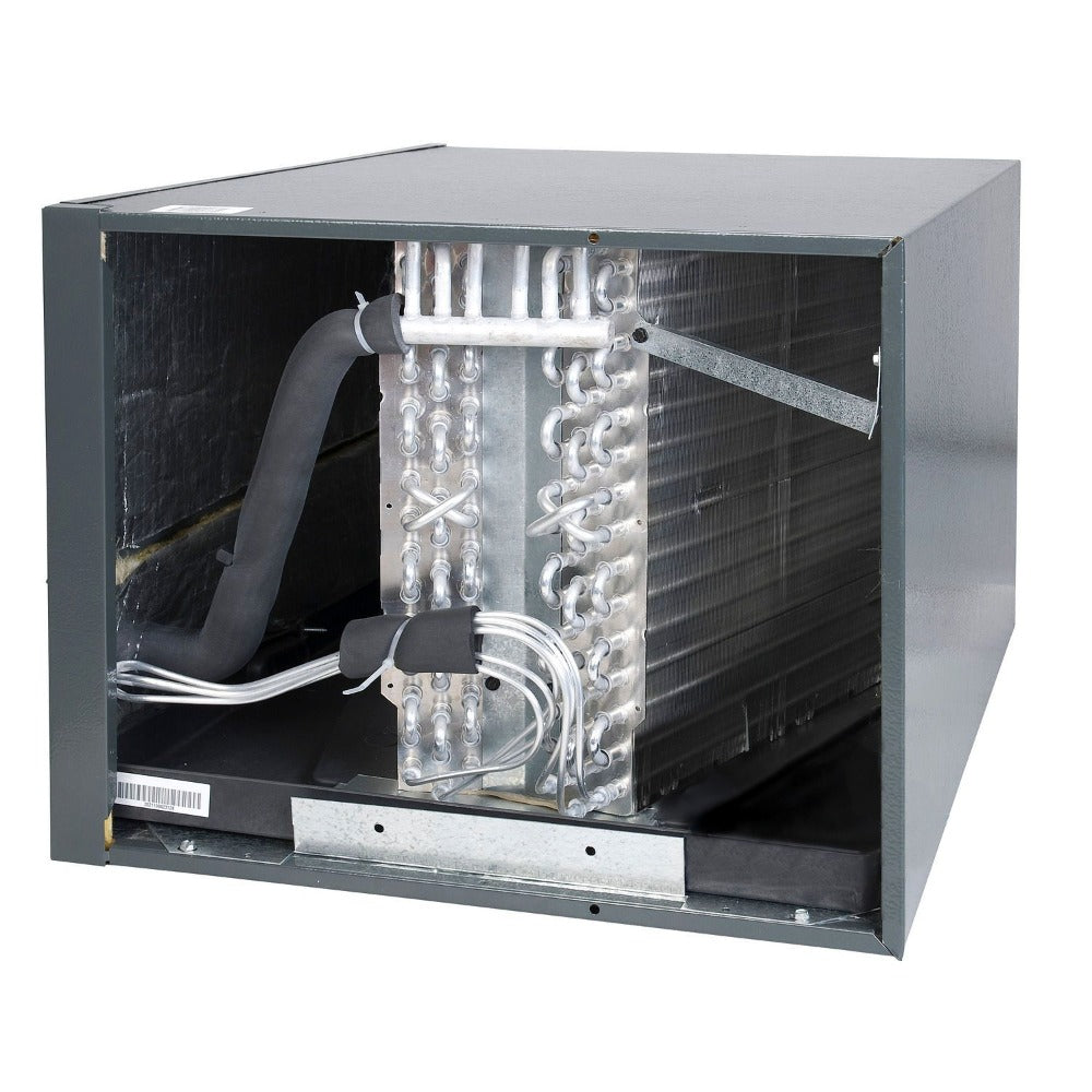 1.5 Ton 15 SEER2 Goodman AC GSXB401810 and 96% AFUE 80,000 BTU Gas Furnace GMVS960805CU Horizontal System with Coil CHPTA2426B4 - Coil Inside View