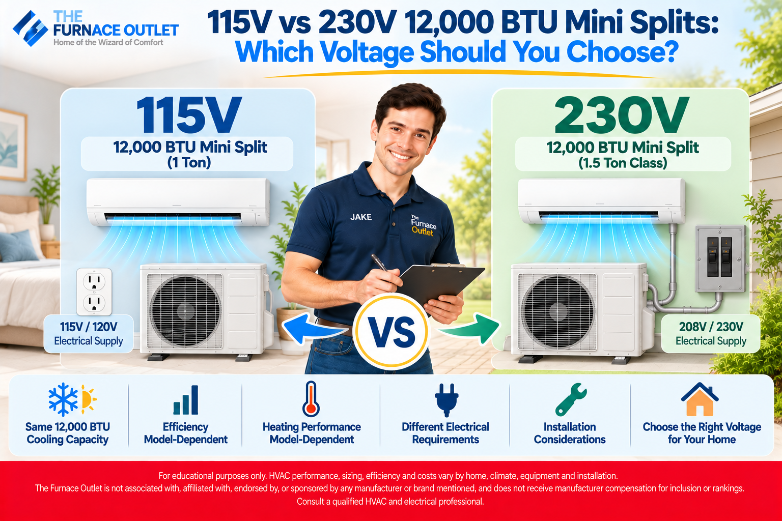 115V vs 230V 12,000 BTU Mini Splits Which Voltage Should You Choose