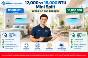 12,000 vs 18,000 BTU Mini Split When Is 1 Ton Enough