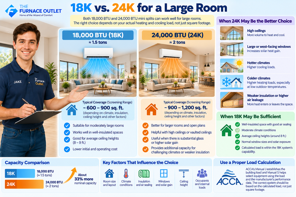 18K vs. 24K for a Large Room