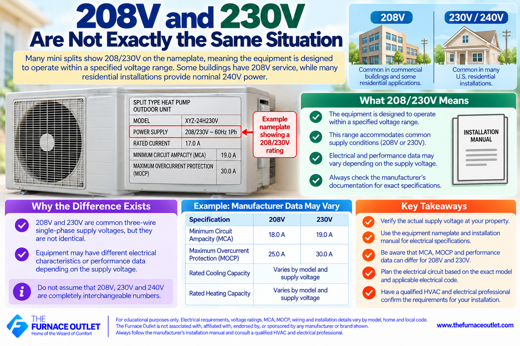 208V and 230V Are Not Exactly the Same Situation
