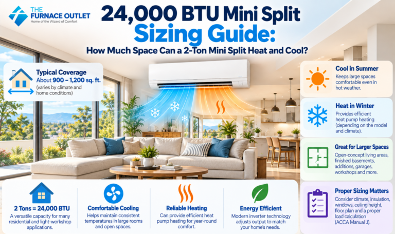 24,000 BTU Mini Split Sizing Guide How Much Space Can a 2-Ton Mini Split Heat and Cool